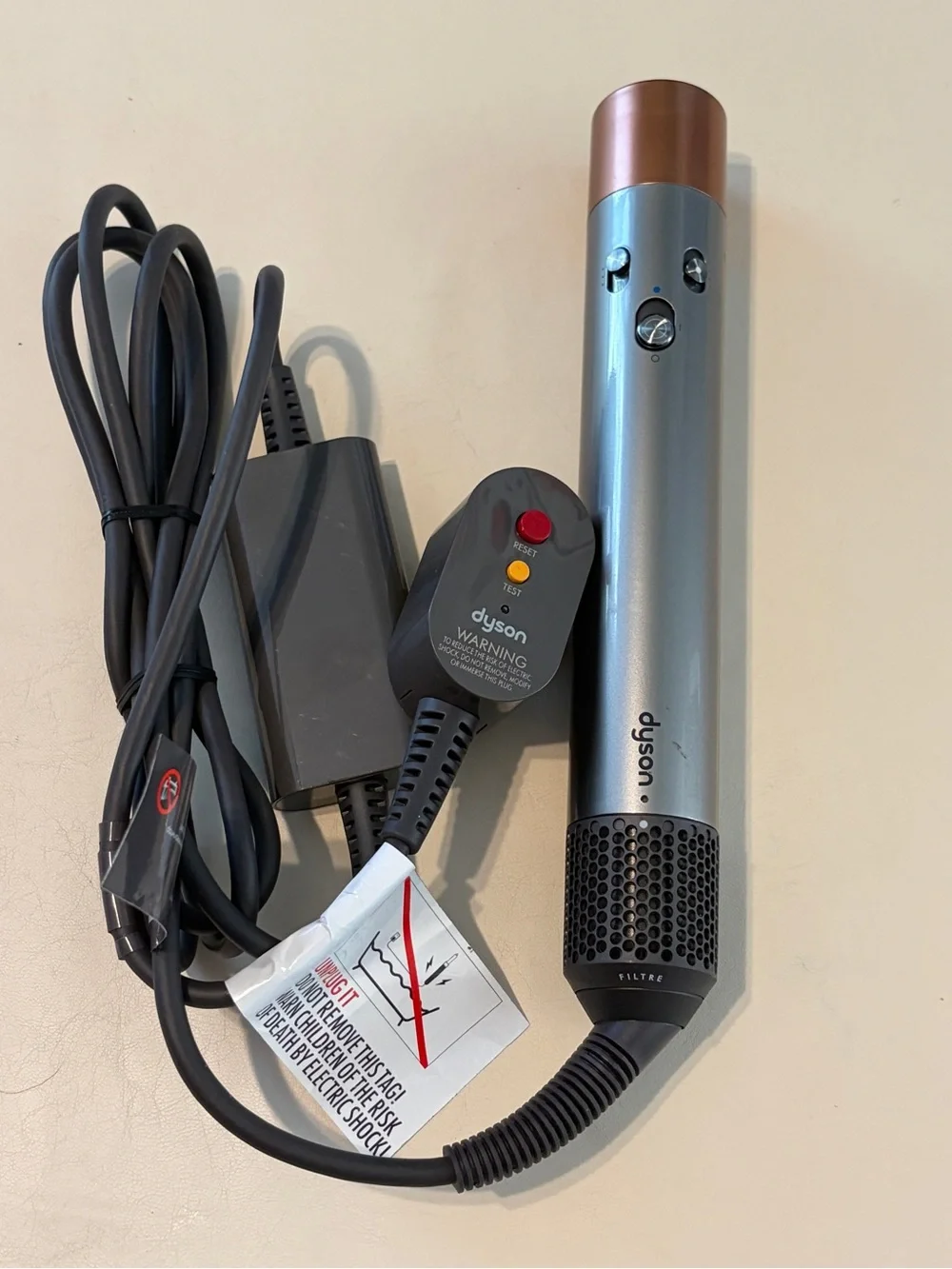 Genuine Dyson Hair Dryer Airwrap (HS05) Multi Styler Nickel/Copper Wand Only.